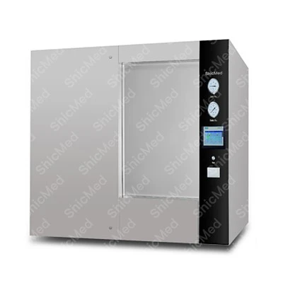 Autoclave à porte coulissante horizontale